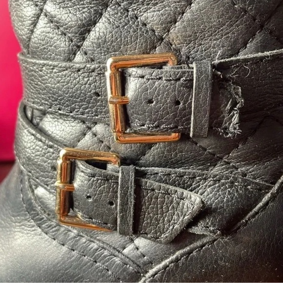 Kate Spade ♠️ Black Quilted Riding Leather Boots Size 7 🥳 - Picture 10 of 12